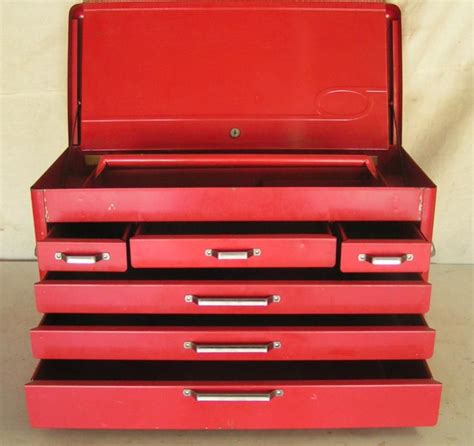 vintage multi drawer huot metal tool box|old huot tool boxes.